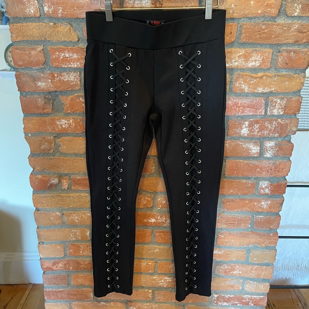 Lace up pants